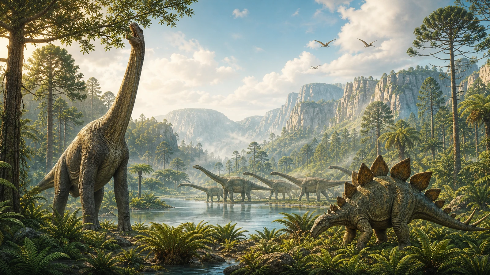 Jurassic period artwork for Prehistoric Pals.