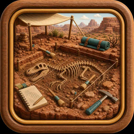 Fossil dig world tile.