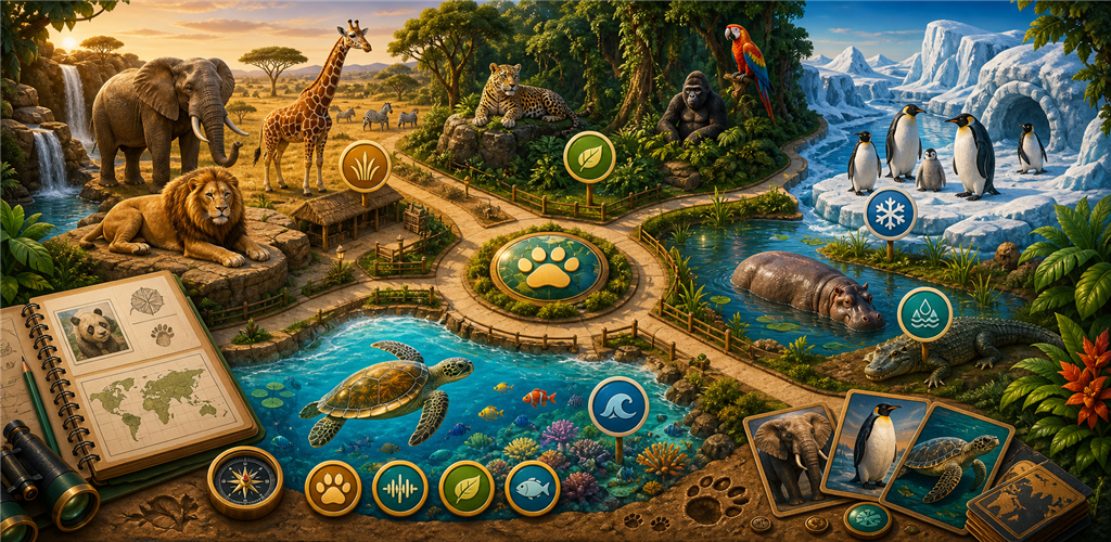 SnackPack Zoo World feature graphic.