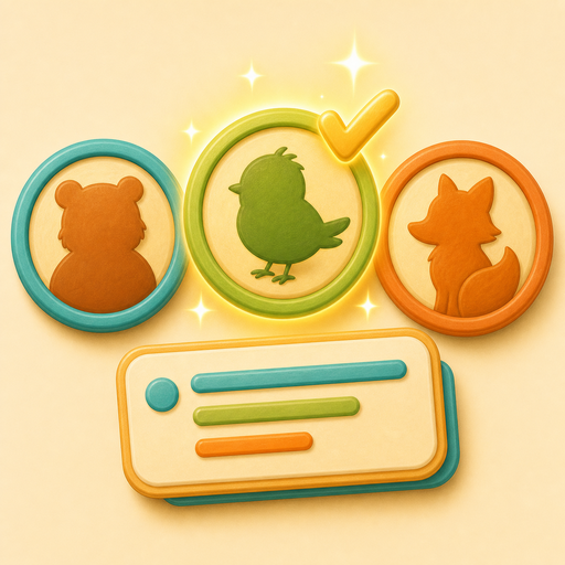 Character Quiz game icon.