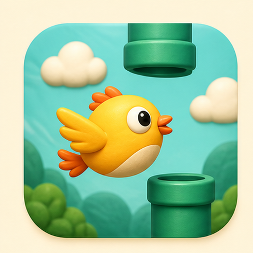 Flappy Snacky game icon.