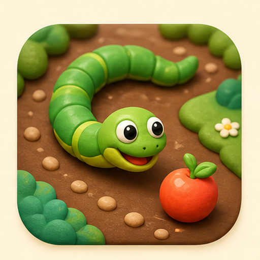 Snacky Worm game icon.