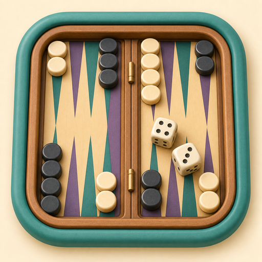 Backgammon game icon.