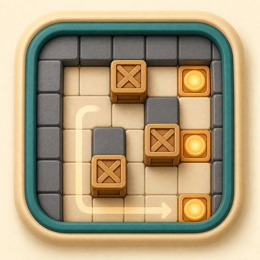 Sokoban game icon.