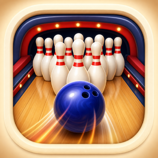 Bowling game icon.