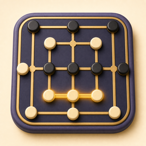 Nine Men's Morris game icon.