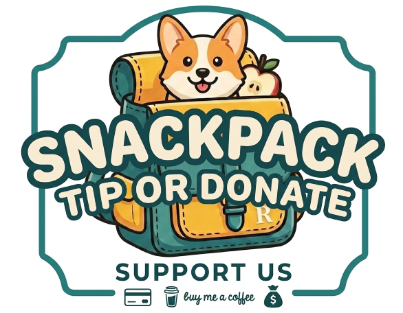 SnackPack — Tip or Donate · Support Us