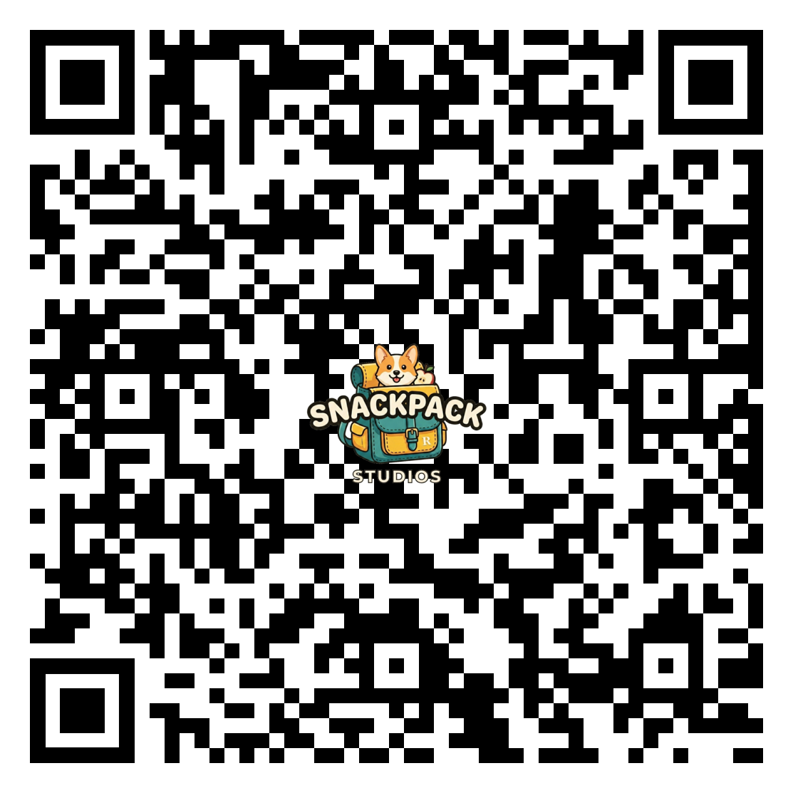 QR code to download Snackpack Brain Games on Google Play