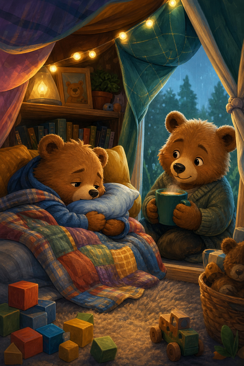 Ted-E-Bear's very hard day story cover.