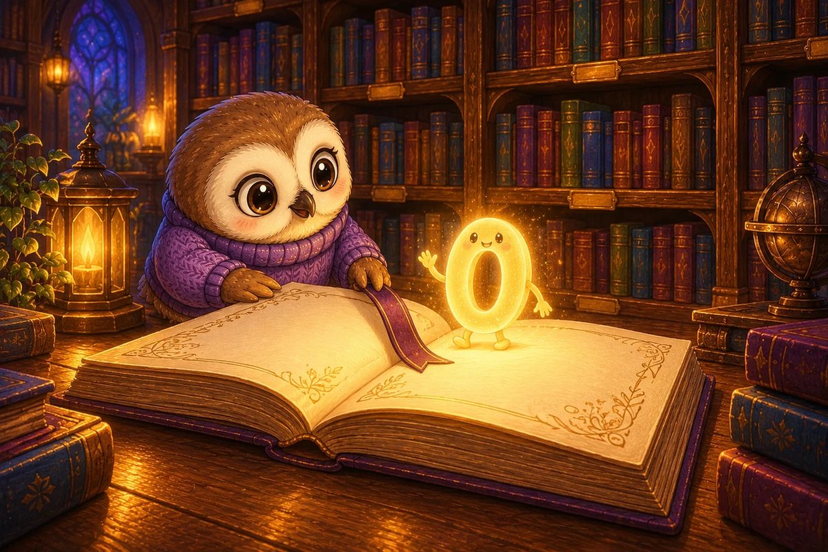 Booklava lays a ribbon bookmark beside an open book as Zero steps back into the page and waves.